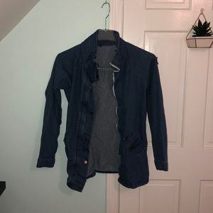 Faux jean jacket